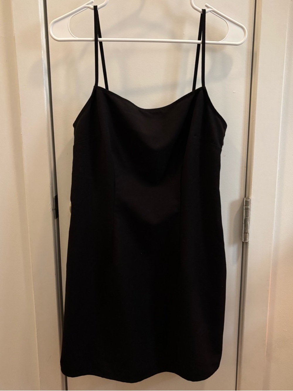 Black Spaghetti Strap Mini Dress